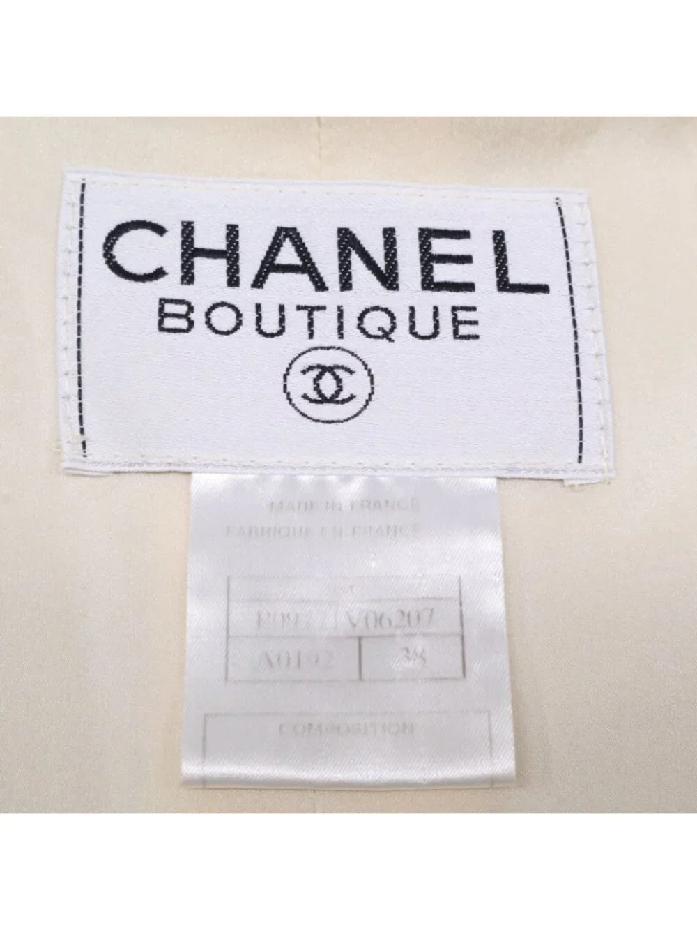 Chanel CC Logo Button Tweed Jacket 38